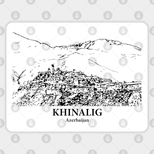 Khinalig - Azerbaijan Magnet by Lakeric